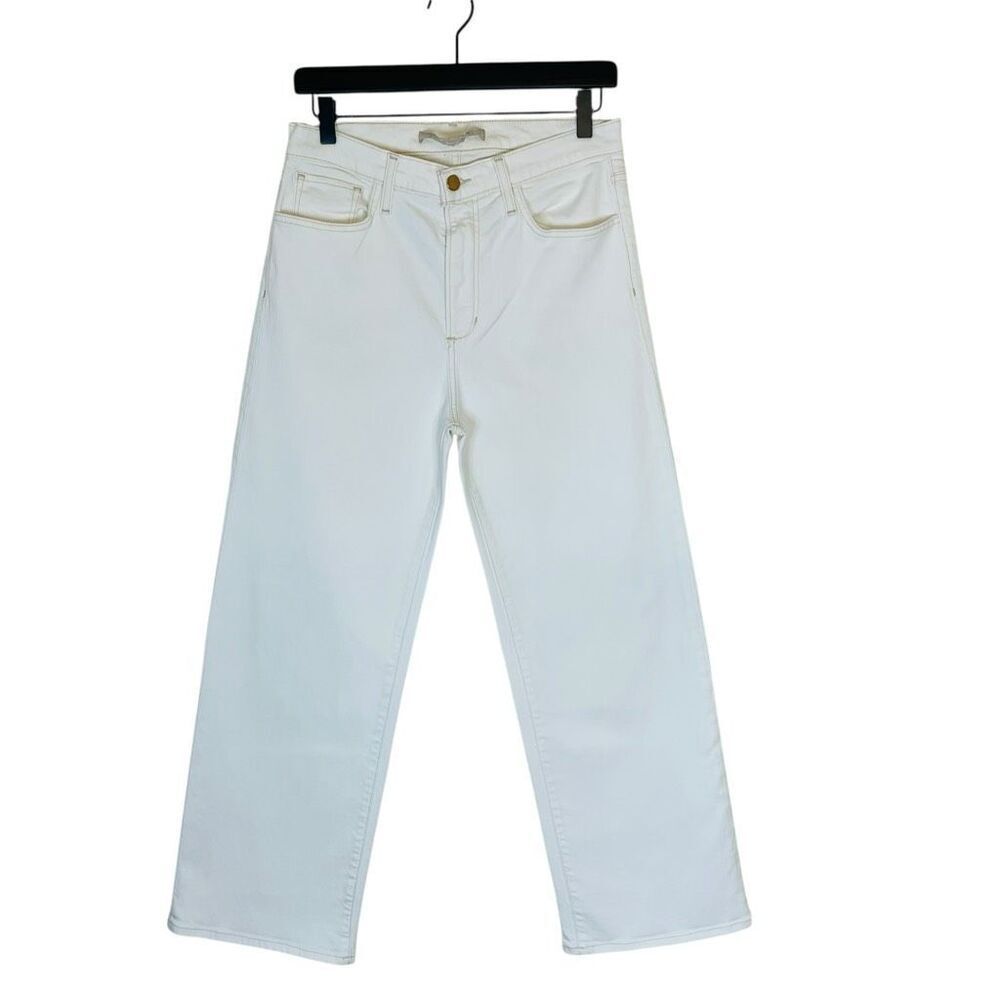 Joe’s The Blake High Rise Wide Leg Crop Milk White Size 29